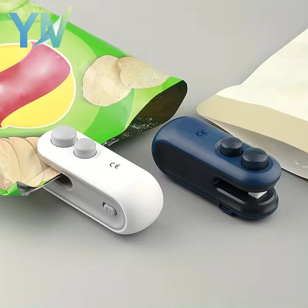 1-10PCS Snack Packaging Sealer USB Rechargeable Mini for Home Use Portable  for Outdoor Camping Travel and Food Storage