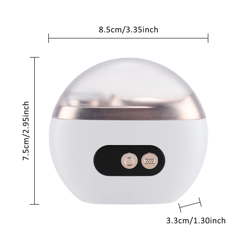 2 in 1 Multi-functional Electric Nail Clipper 3-Speed Nail Polishing Auto Nail Trimmer Scissor File with Light for Kids Adult