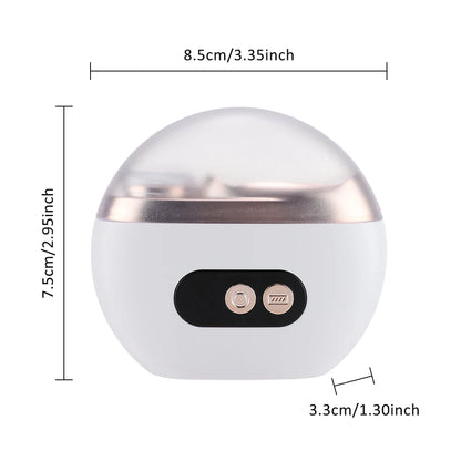 2 in 1 Multi-functional Electric Nail Clipper 3-Speed Nail Polishing Auto Nail Trimmer Scissor File with Light for Kids Adult