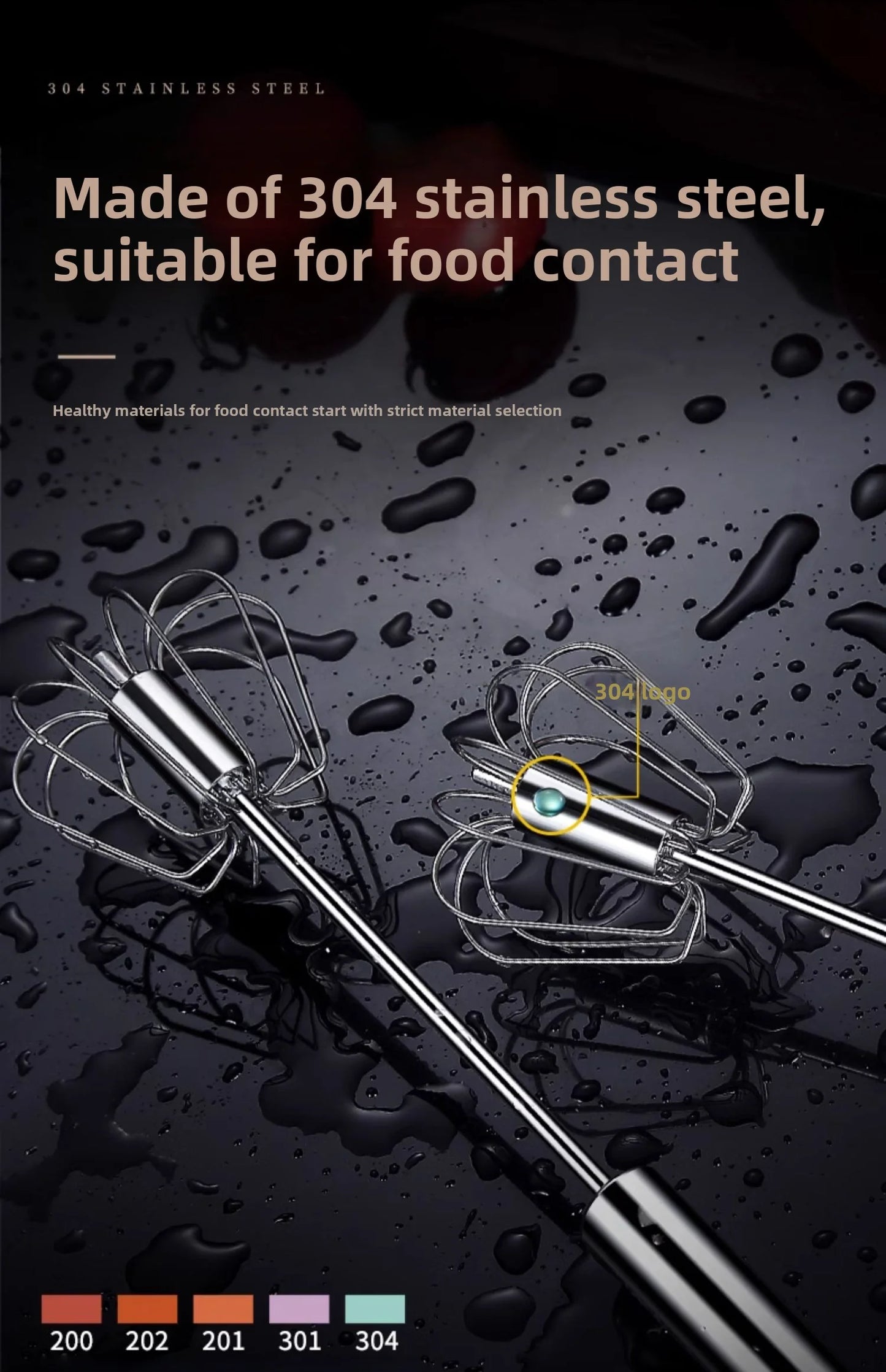 Handheld Semi Automatic Egg Blender Coffee Milk Mixer Manual Pressure Rotary Kitchen Tool Essential for Baking Cooking