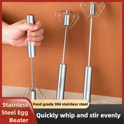 Handheld Semi Automatic Egg Blender Coffee Milk Mixer Manual Pressure Rotary Kitchen Tool Essential for Baking Cooking