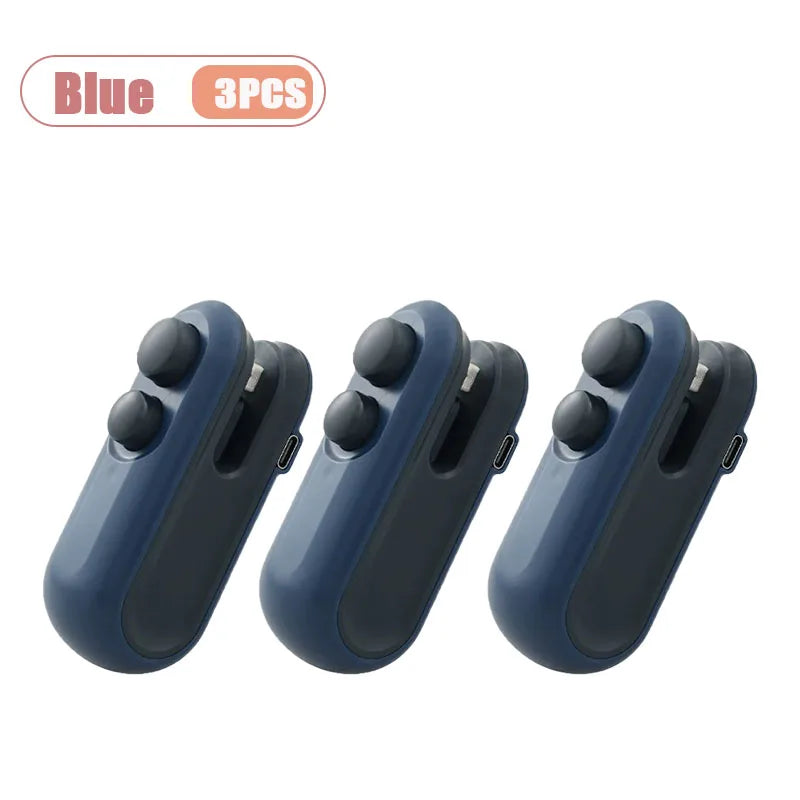 1-10PCS Snack Packaging Sealer USB Rechargeable Mini for Home Use Portable  for Outdoor Camping Travel and Food Storage