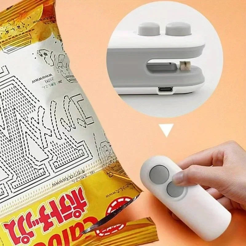 1-10PCS Snack Packaging Sealer USB Rechargeable Mini for Home Use Portable  for Outdoor Camping Travel and Food Storage