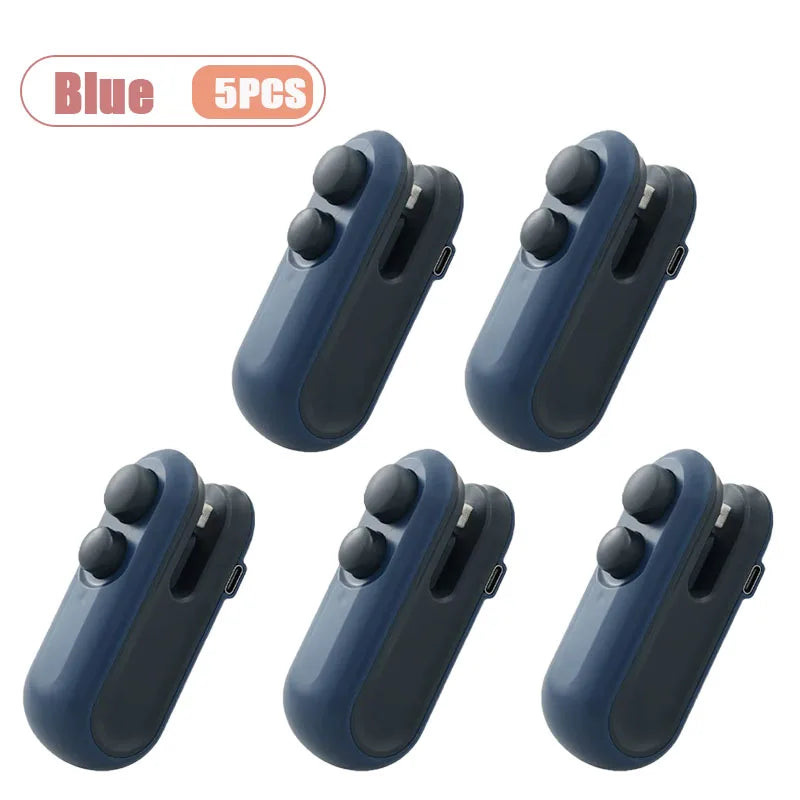 1-10PCS Snack Packaging Sealer USB Rechargeable Mini for Home Use Portable  for Outdoor Camping Travel and Food Storage