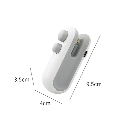 1-10PCS Snack Packaging Sealer USB Rechargeable Mini for Home Use Portable  for Outdoor Camping Travel and Food Storage